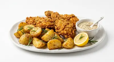 Pui crispy cu rozmarin