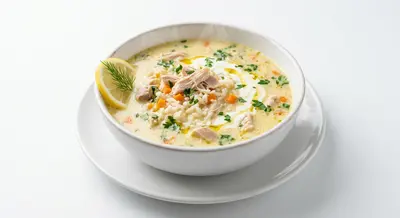 Ciorbă pui à la grec